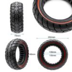 Rueda maciza ultraligera offroad 8,5x3-5,5 - linea roja [Ewheel] - Imagen 2