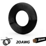 Cable negro 20 AWG - 5M