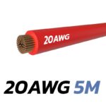 Cable rojo 20 AWG - 5M - Imagen 2