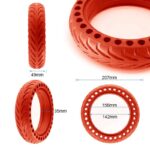 Rueda maciza perforada 8,5x2-6,1/B34 - rojo - Imagen 2
