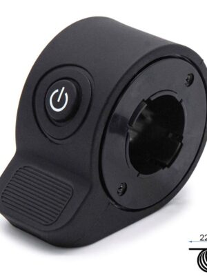 Acelerador con botón de encendido negro