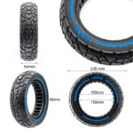 Rueda maciza ultraligera offroad 10x2,5-6,5/B44 - azul [Nedong] - Imagen 2