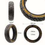 Rueda maciza ultraligera offroad 8,5x2-6,1/B34 - amarillo [Nedong] - Imagen 2