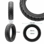 Rueda maciza ultraligera offroad 230x50 / 9x2-6,1/B34 - linea negra [Ewheel] - Imagen 2