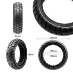 Rueda maciza ultraligera offroad 60/70-7/B50 - linea negra [Ewheel] - Imagen 2