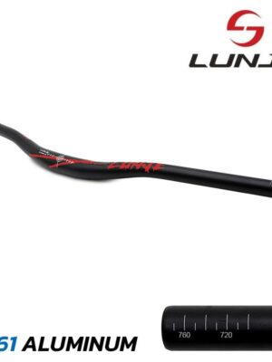 Manillar de 780mm con elevación 25mm negro-rojo