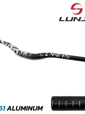 Manillar de 720mm con elevación 25mm negro-blanco