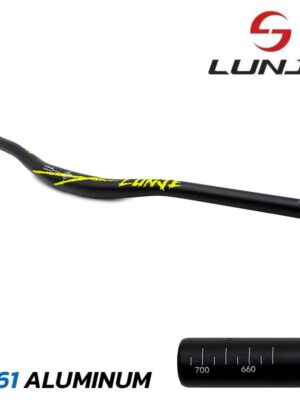 Manillar de 720mm con elevación 25mm negro-verde