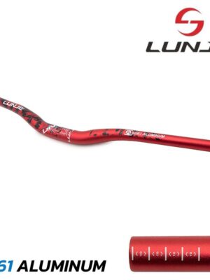 Manillar de 720mm con elevación 25mm rojo-negro