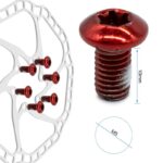 Tornillo rojo M5x10 para discos de freno - 12 uds - Imagen 2