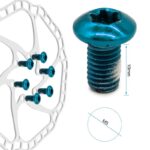 Tornillo azul M5x10 para discos de freno - 12 uds - Imagen 2