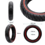 Rueda maciza ultraligera 9,2x2-6,1/B34 - línea roja [Ewheel] - Imagen 2
