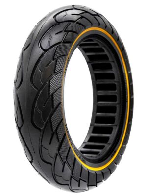 Rueda maciza ultraligera 10x2,5-6,5/B44  línea amarilla [Nedong]