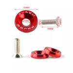Arandela JDM roja con tornillos M6x16 - 10uds - Imagen 2