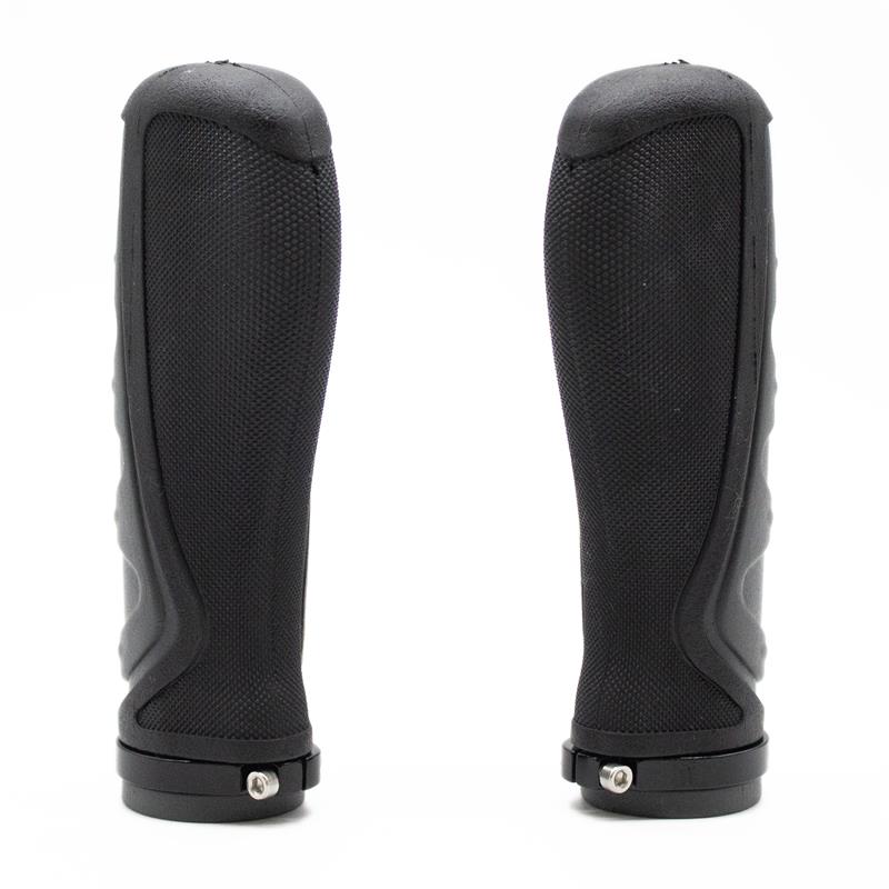 Puños de silicona ergonómicos con bloqueo grises - 2 uds - Imagen 3