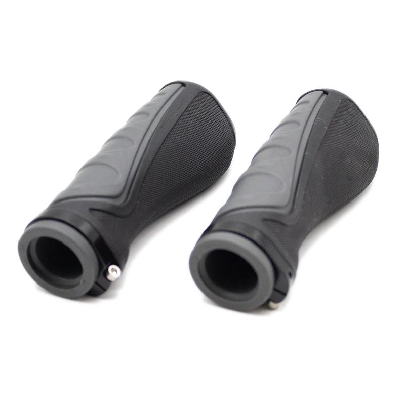 Puños de silicona ergonómicos con bloqueo grises - 2 uds - Imagen 2