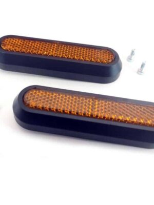 Catadióptrico negro con reflector amarillo para Xiaomi - 2 uds