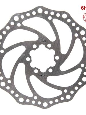 Disco de freno R6.1 160mm 6H plata