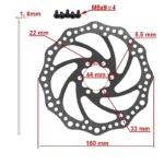 Disco de freno R6.1 160mm 6H plata - Imagen 2