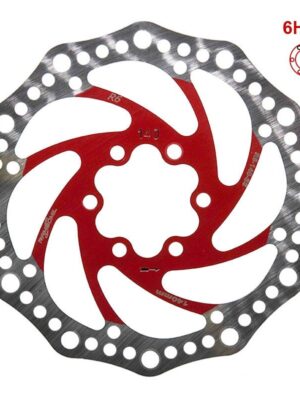 Disco de freno R6.1 140mm 6H rojo