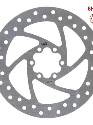 Disco de freno 140mm 6H plata
