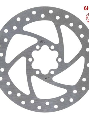 Disco de freno 160mm 6H plata
