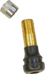 RiuScooter Válvula Larga, Cuerpo Negro Dorado, Juego de 6 Unidades con Tapas de Válvula - Imagen 2