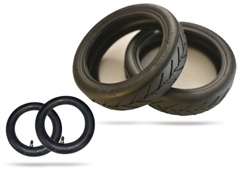 RiuScooter Pack de 2 Neumáticos 2 Cámaras 8.5X2 Patinete Eléctrico para Xiaomi M365, 1S, Essential, Pro, (Wanda 8 1/2X2)