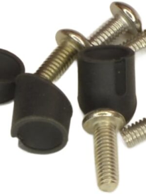 RiuScooter Tornillos Gomas para Guardabarros de Patinete Eléctrico, Xiaomi 1S Essential Pro M365, Negro