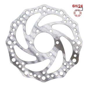 Disco de freno R6,2 140mm 6H plata - 48mm