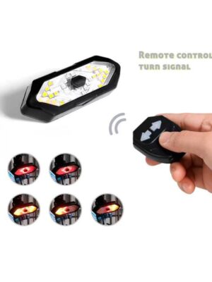 Piloto trasero con intermitentes y mando inalámbrico