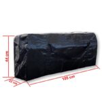 Funda de tela impermeable 100x40x20 cm negra - Imagen 2