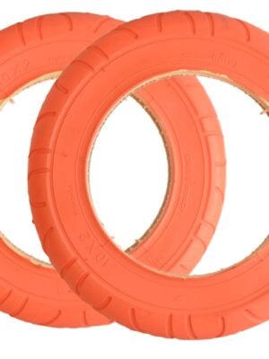 RiuScooter Pack de 2 Neumáticos de Patinete Eléctrico, 10x2 Pulgadas, Xiaomi M365 de Llanta 6.1 Pulgadas, Rojo