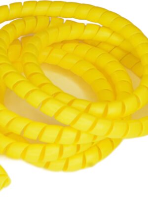 RiuScooter Manga Espiral Organizadora de Cables Plástico Resistente, Amarillo