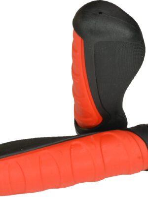 RiuScooter Puños de Goma 22mm, Rojo/Negro
