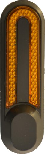 RiuScooter Embellecedores Laterales Reflectantes, Pack de 4, Negro con Reflector Naranja,   Xiaomi - Imagen 3