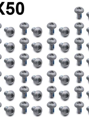 Tornillo plateado M5x10 para discos de freno - 50 uds