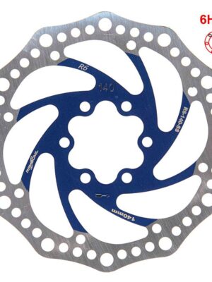 Disco de freno R6.1 140mm 6H azul