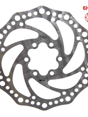 Disco de freno R6.1 140mm 6H plata