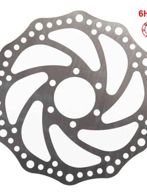 Disco de freno R6 160mm 6H plata - 48mm