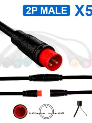 Conector waterproof 8mm 2 pin - 5M