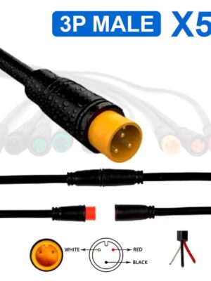 Conector waterproof 8mm 3 pin - 5M