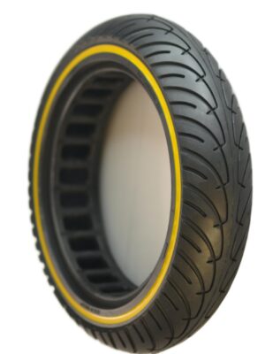 RiuScooter Rueda Maciza, 8.5 x 2 Pulgadas, Negro con Línea Amarilla, M365 1s Pro Essential Bngo