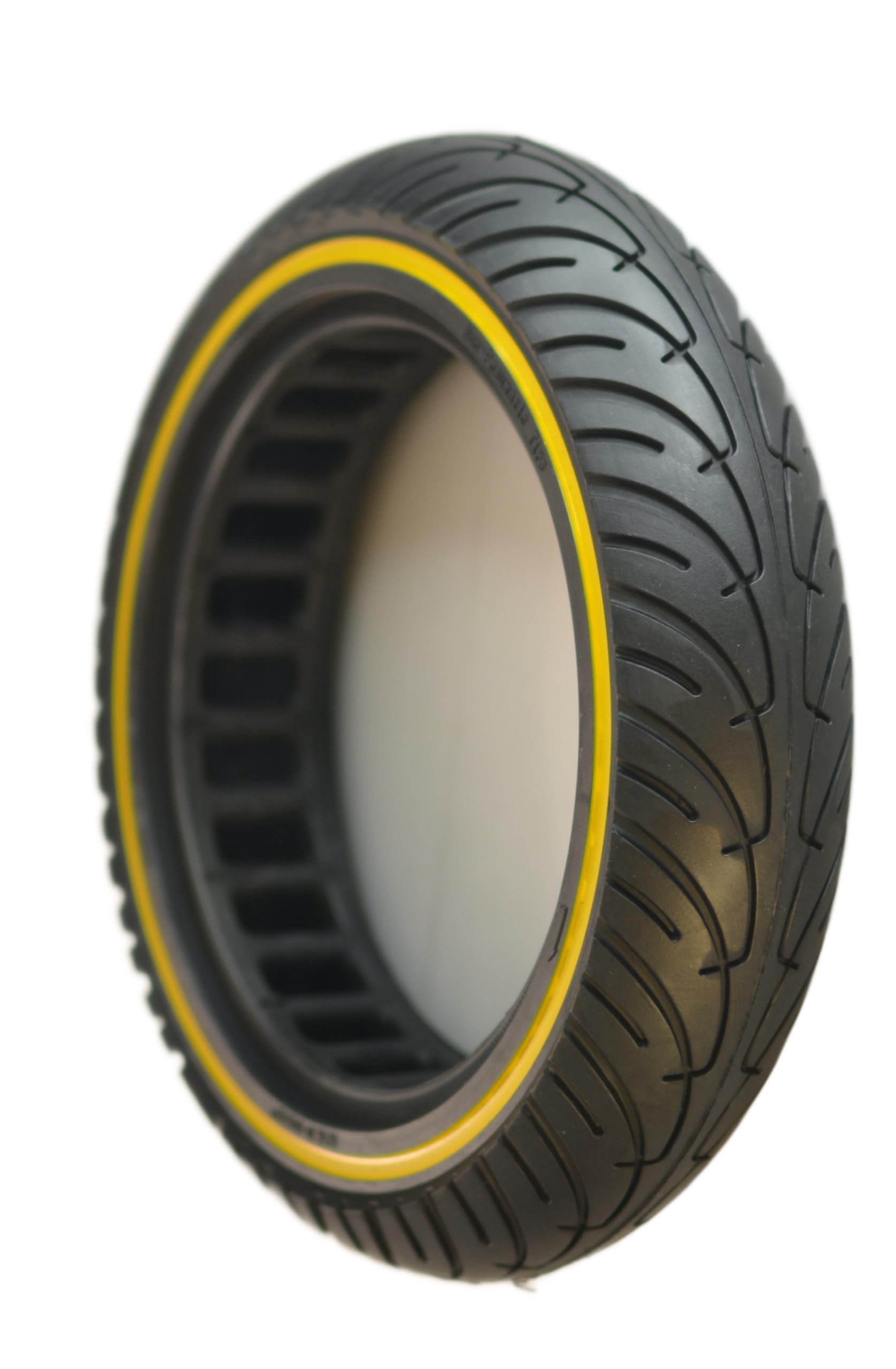 RiuScooter Rueda Maciza, 8.5 x 2 Pulgadas, Negro con Línea Amarilla, M365 1s Pro Essential Bngo