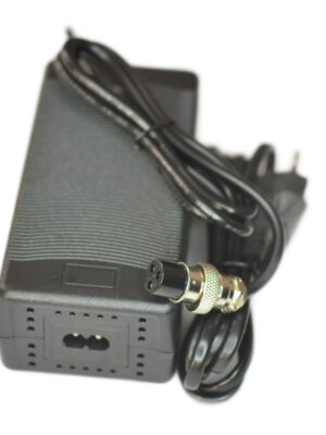 RiuScooter Cargador Patinete Eléctrico 54,6V 2A, Conector 3 Pines JSM 16, con Ventilador, Varios de (Bateria Litio 48V) K2