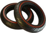 RiuScooter Rueda Patinete Eléctrico 8,5x2 pulgadas, Maciza, Antipinchazo, Para Xiaomi 1S, Essential, Pro,  . 50/75-6.1, Pack DOS