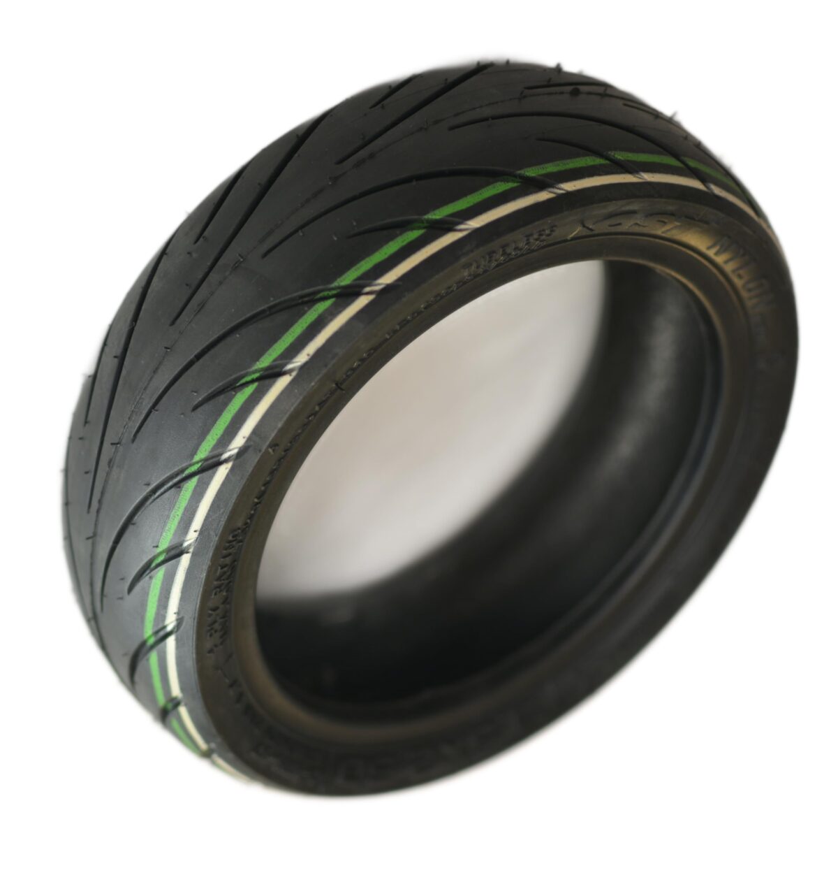 RiuScooter Neumático 9.5x2.5 Pulgadas, Llanta de 6.1 Pulgadas, Negro con Líneas Verdes - Imagen 2