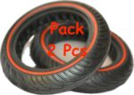 RiuScooter Rueda Patinete Eléctrico 8,5x2 pulgadas, Maciza, Antipinchazo, Para Xiaomi 1S, Essential, Pro,  . 50/75-6.1, Pack DOS - Imagen 4
