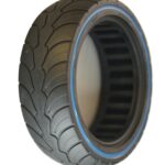 RiuScooter Rueda Maciza, 8,5 x 2,5 Pulgadas, con Banda Azul, Varios
