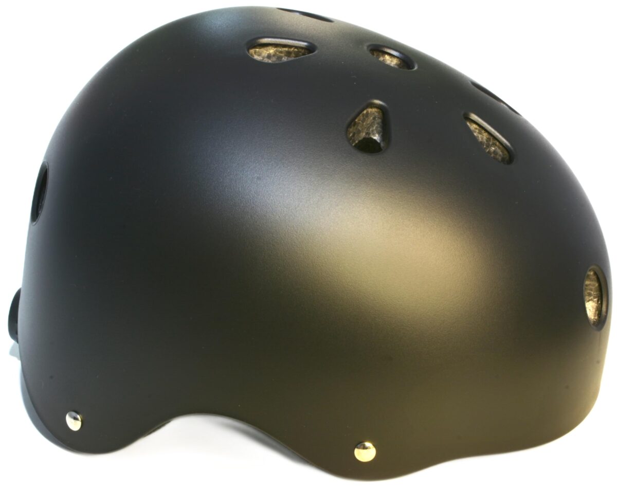 RiuScooter Casco Patinaje, Negro, Talla M, Ajustable, con Correas de Seguridad, Interior Acolchado - Imagen 4